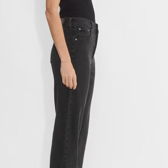 The Arlo Hi-Rise Straight by Denim Forum in Washed Black / size 25 inch waist - Picture 8 of 8